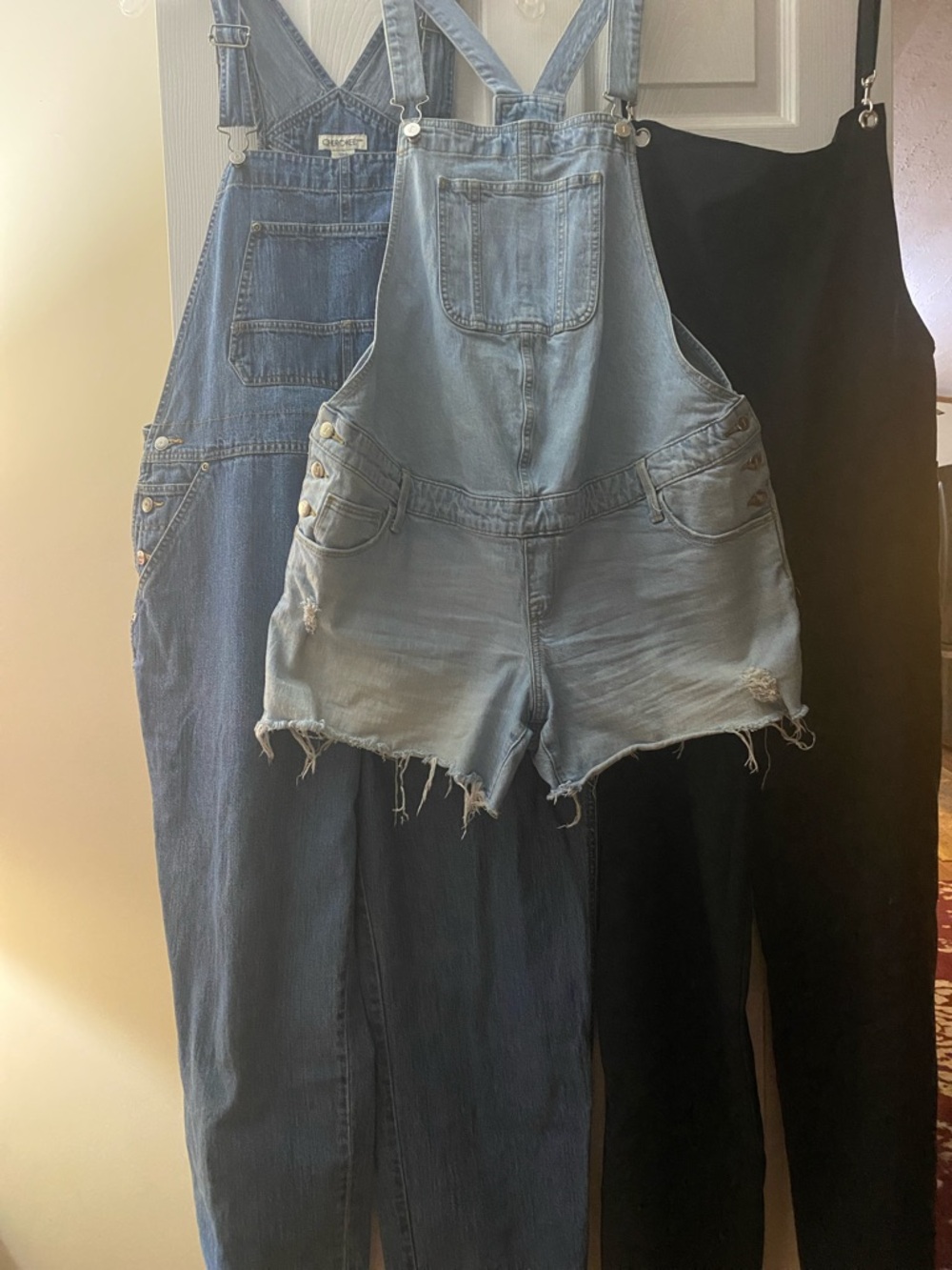 CN Collection  Cherokee. Isabel Overalls. Lot of 3. Sizes Large.
